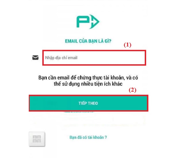 Nhập email c&aacute; nh&acirc;n